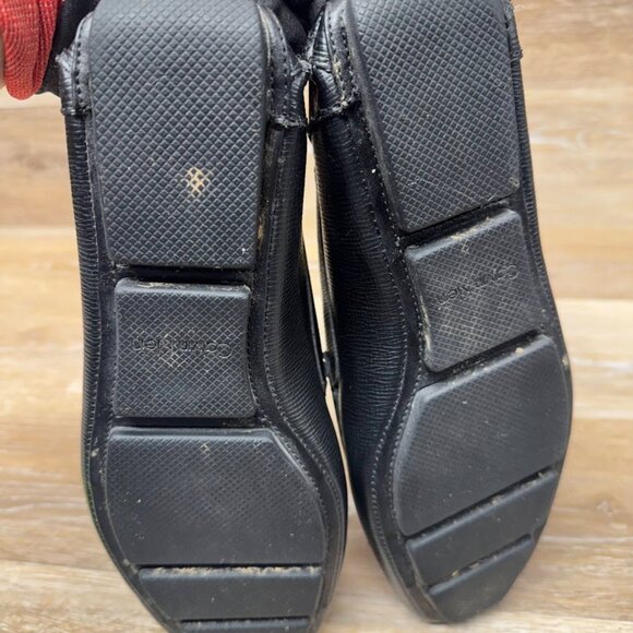 Calvin Klein Macon Epi Black Leather Driving Moccasins Men's Size 11.5 - Picture 4 of 7